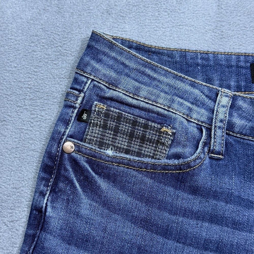 Judy Blue Jeans Womens 3/26 (26x31) Slim Fit Stretch Denim Raw Hem Boho USA - Picture 6 of 10